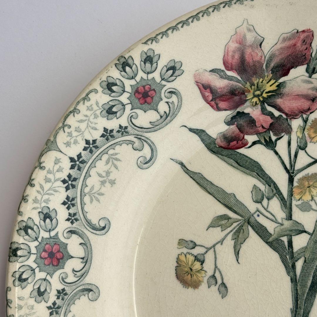 希少　フランスアンティーク　ジョワジールロワ　切り花　平皿