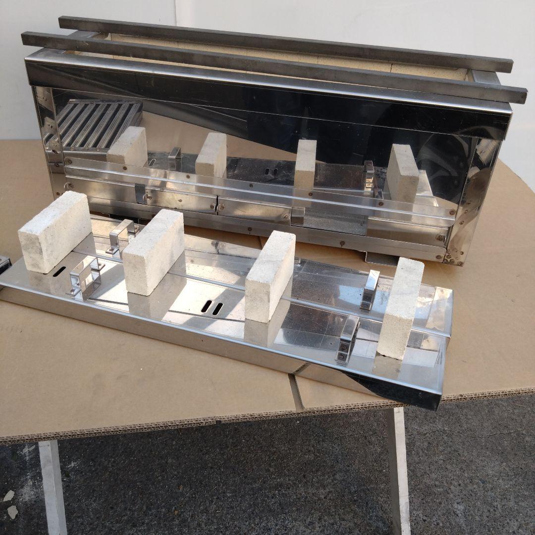 新品 耐火レンガコンロ 炭火用 5丁 幅640 奥行240 うなぎ 魚 焼鳥機