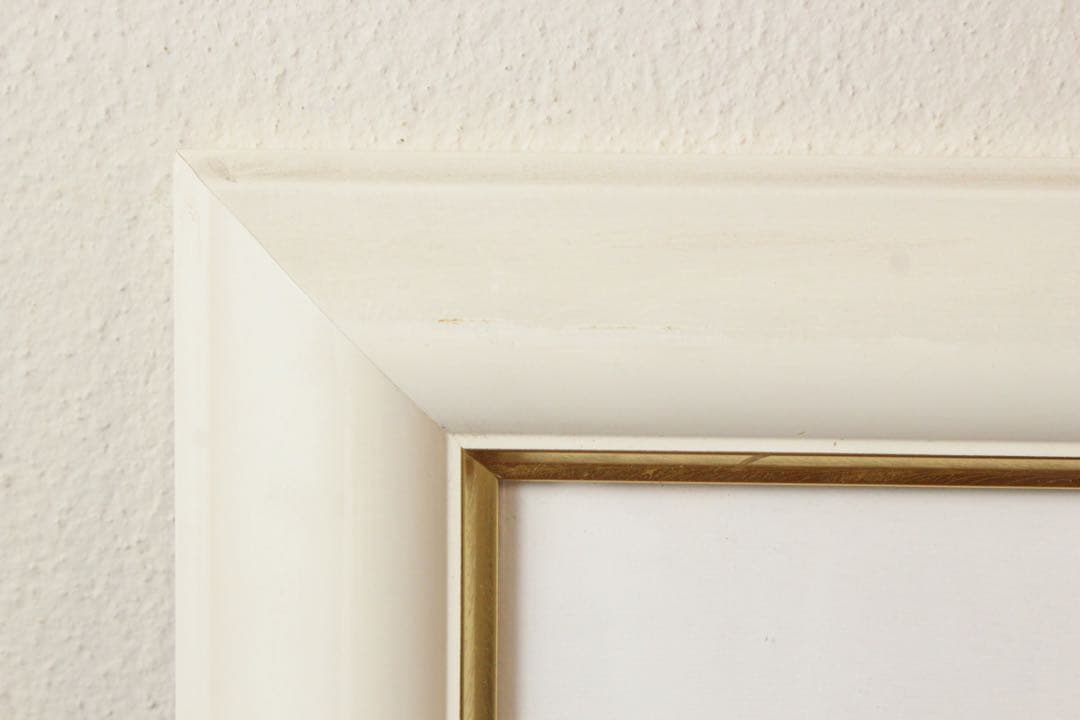 No5055 額装　金謙伊　コスモス　油彩　大作　直筆サイン　風景画　送料無料