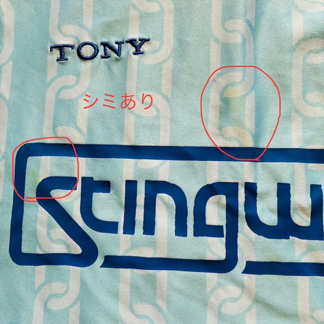 希少 Stingwater サッカーシャツ 総柄 プリント M（B54）