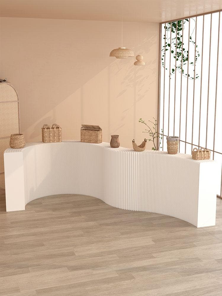 ディスプレイラック 展示台 陳列台 組立不要 折りたたみ長さ2-3ｍ高さ38㎝