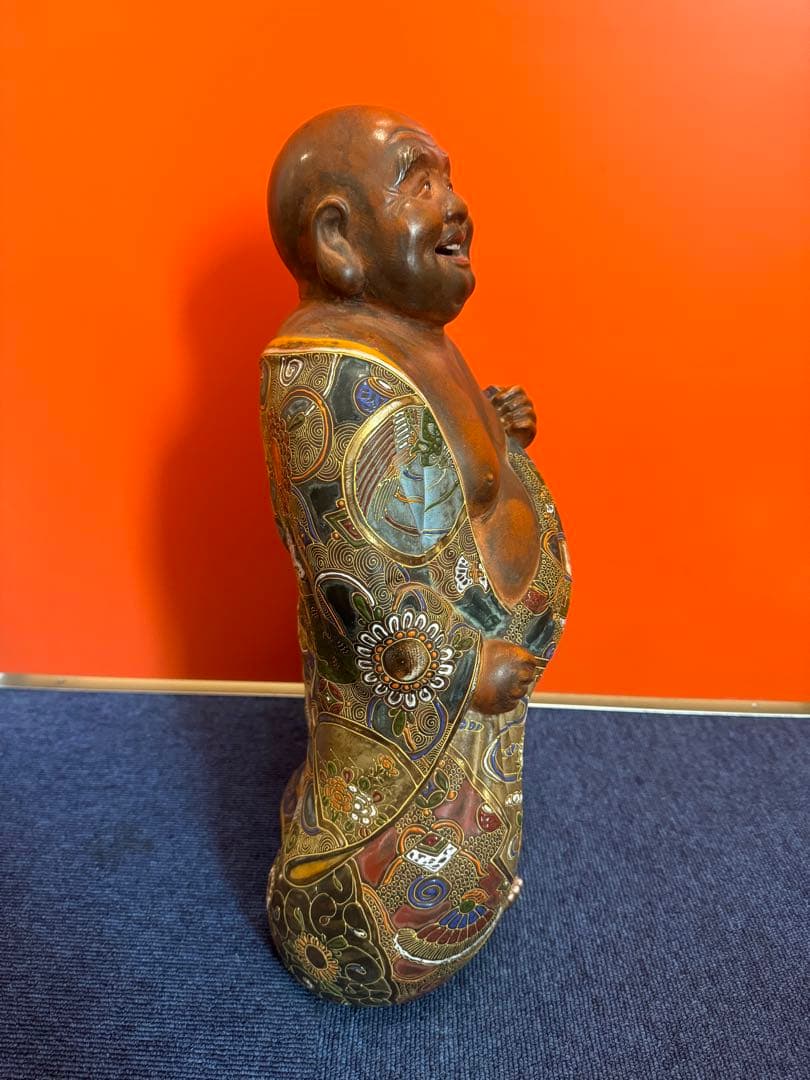 2004 九谷焼　布袋　縁起物 七福神 置物 神仏物 アンティーク 時代物