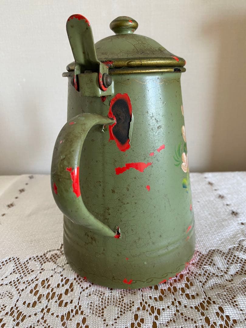 アンティークホーローポット パリ蚤の市