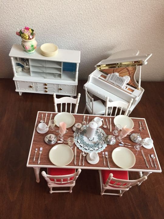 リカちゃん 白い白い家具セット