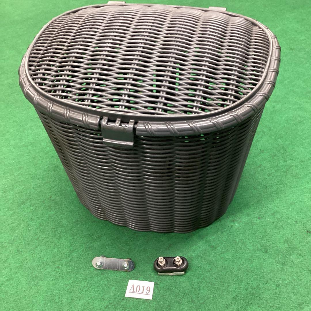 自転車用　前カゴ　OGK　FB-3600 フロントバスケット　ふた付