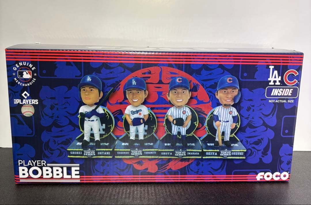【大谷翔平】2025東京シリーズミニビッグヘッドボブルヘッド 4体セット 新品
