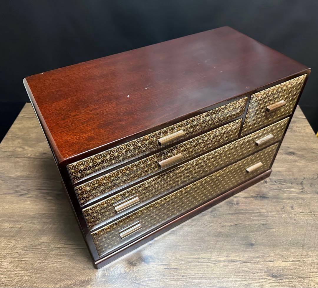 【伝統工芸】箱根細工 木象嵌 寄木家具　箱根寄木細工