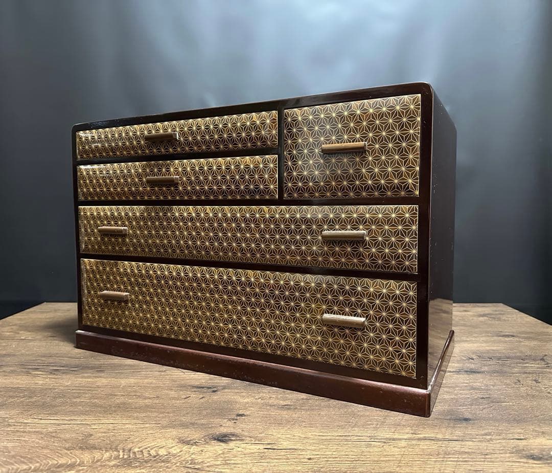 【伝統工芸】箱根細工 木象嵌 寄木家具　箱根寄木細工