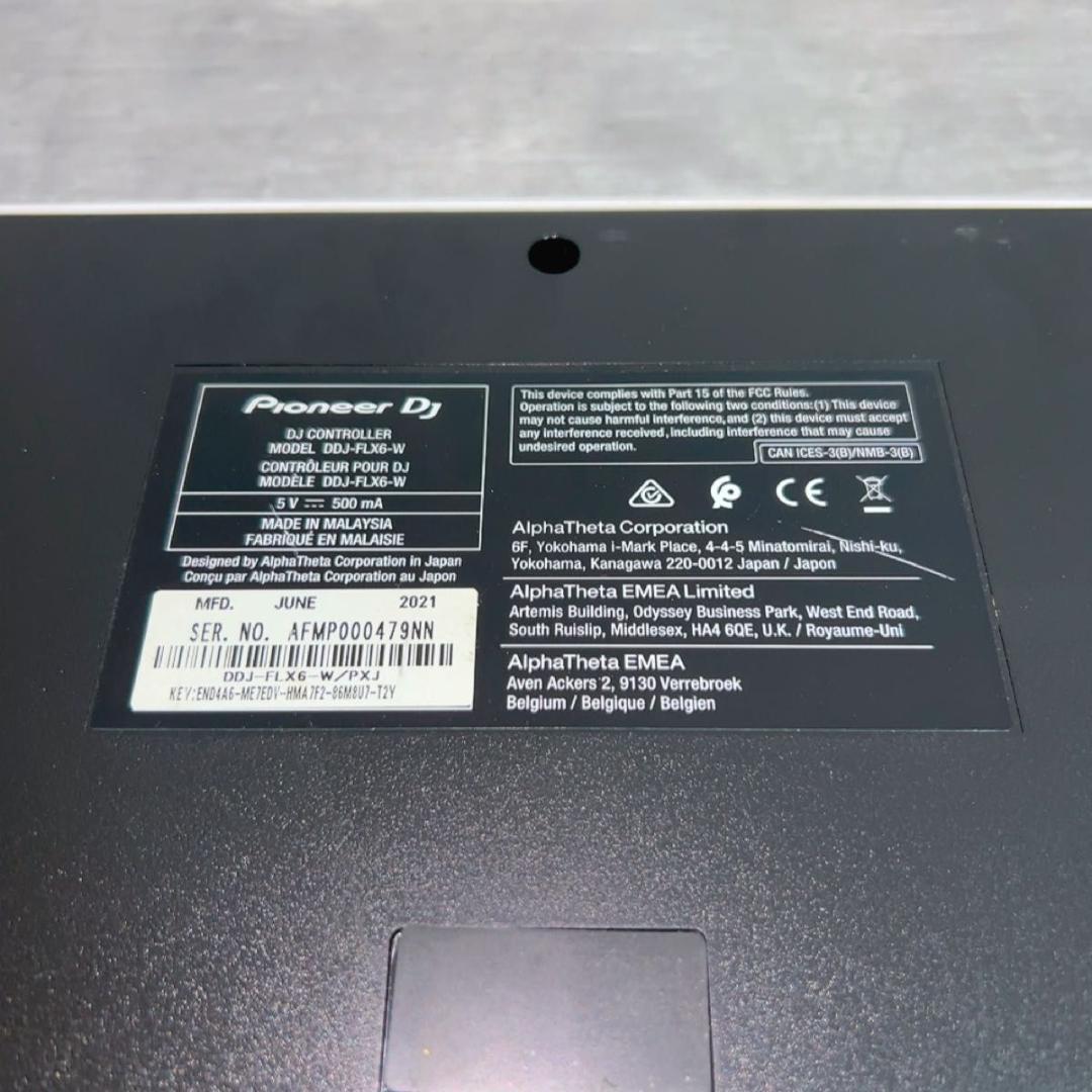 Pioneer DDJ-FLX-6-W パイオニア DJコントローラー　白