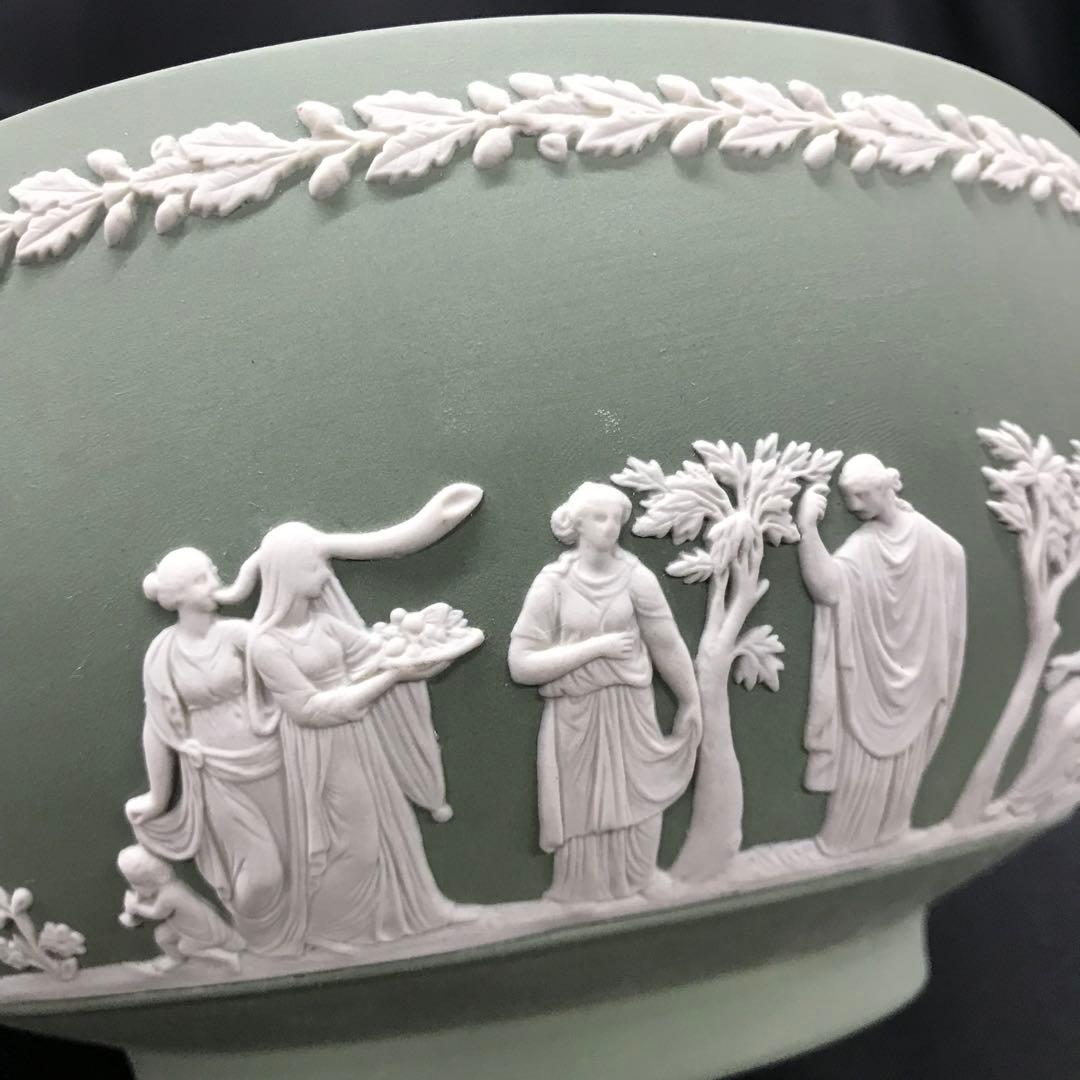 【USED】ウェッジウッド　ジャスパー　グリーン　ボウル