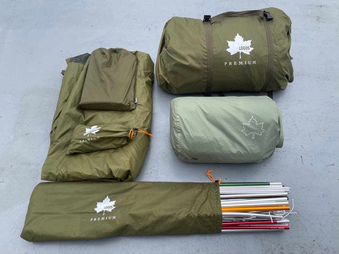 【訳あり・美品】LOGOS プレミアム PANELグレートドゥーブルXLセット