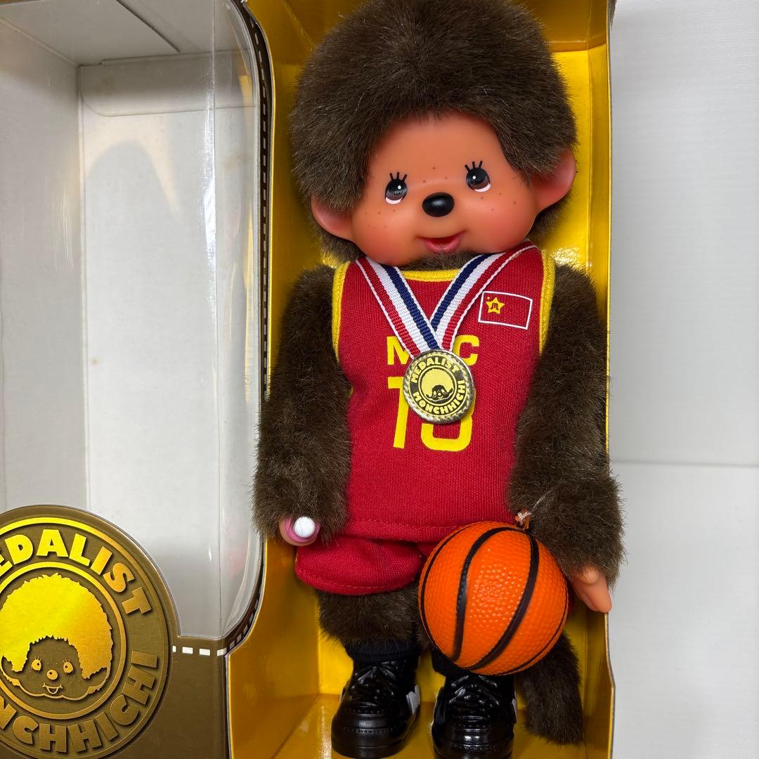 新品 2008年発売 金メダル バスケットボール モンチッチ 2523