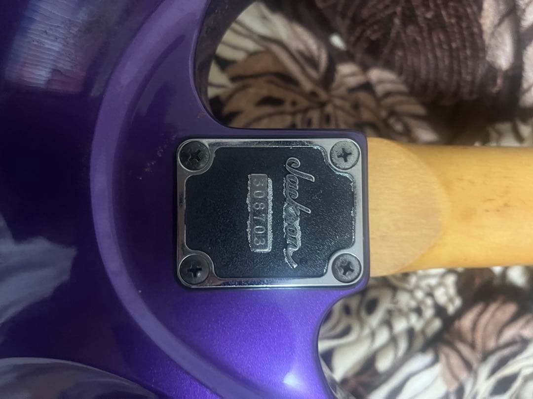 騎*谷様 グローバーJackson エレキギター 紫