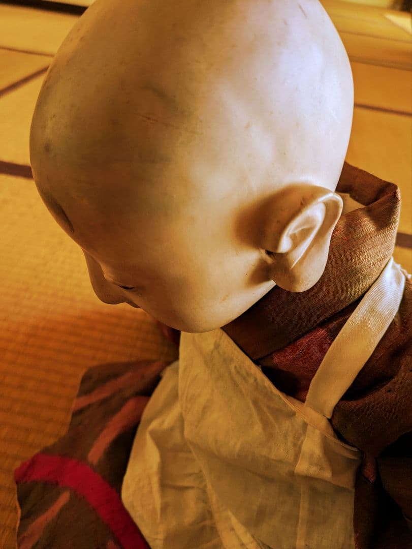 【お値下げ】　明治期　150年前　60センチ 市松人形　ビスクドール　抱き人形