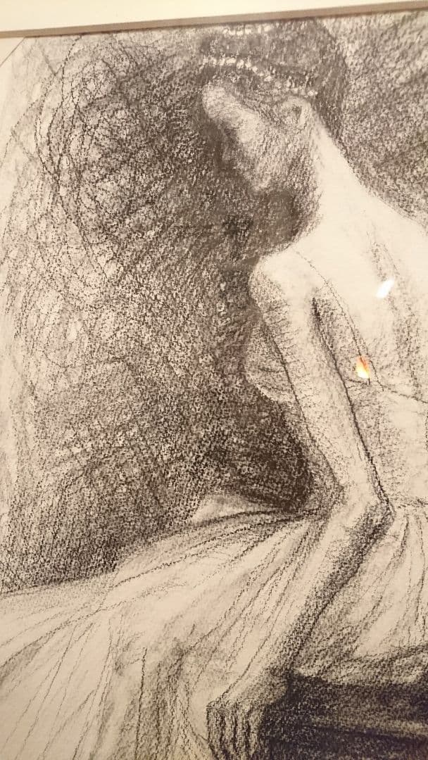 TOMI バレリーナ 鉛筆画 サイン  落款