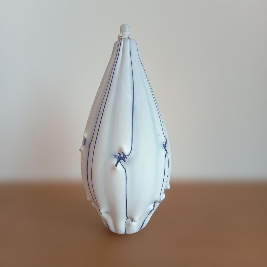 現代ガラス作家　富永一真　『～青の～』