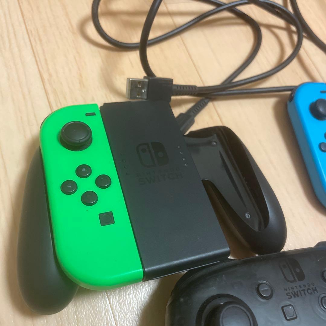 Nintendo Switch 本体 ジョイコン 青/赤/緑 プロコン付き