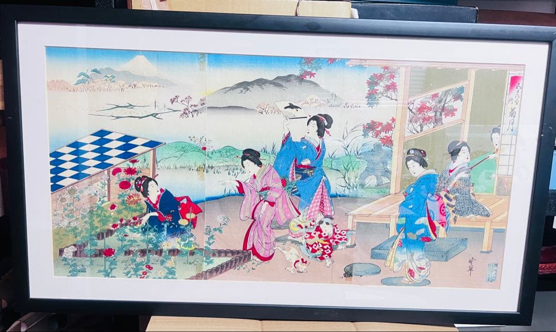 河鍋暁翠による浮世絵 — 五節句の内 菊月