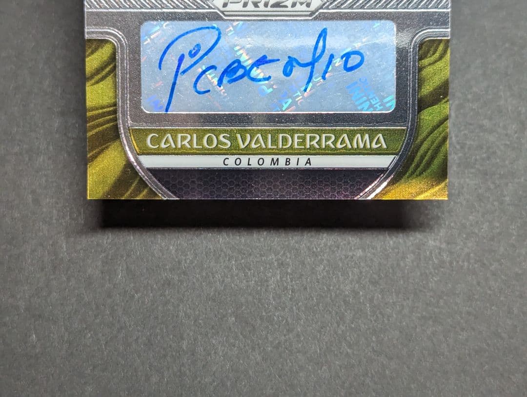カルロス・バルデラマ 直筆サイン Carlos Valderrama コロンビア