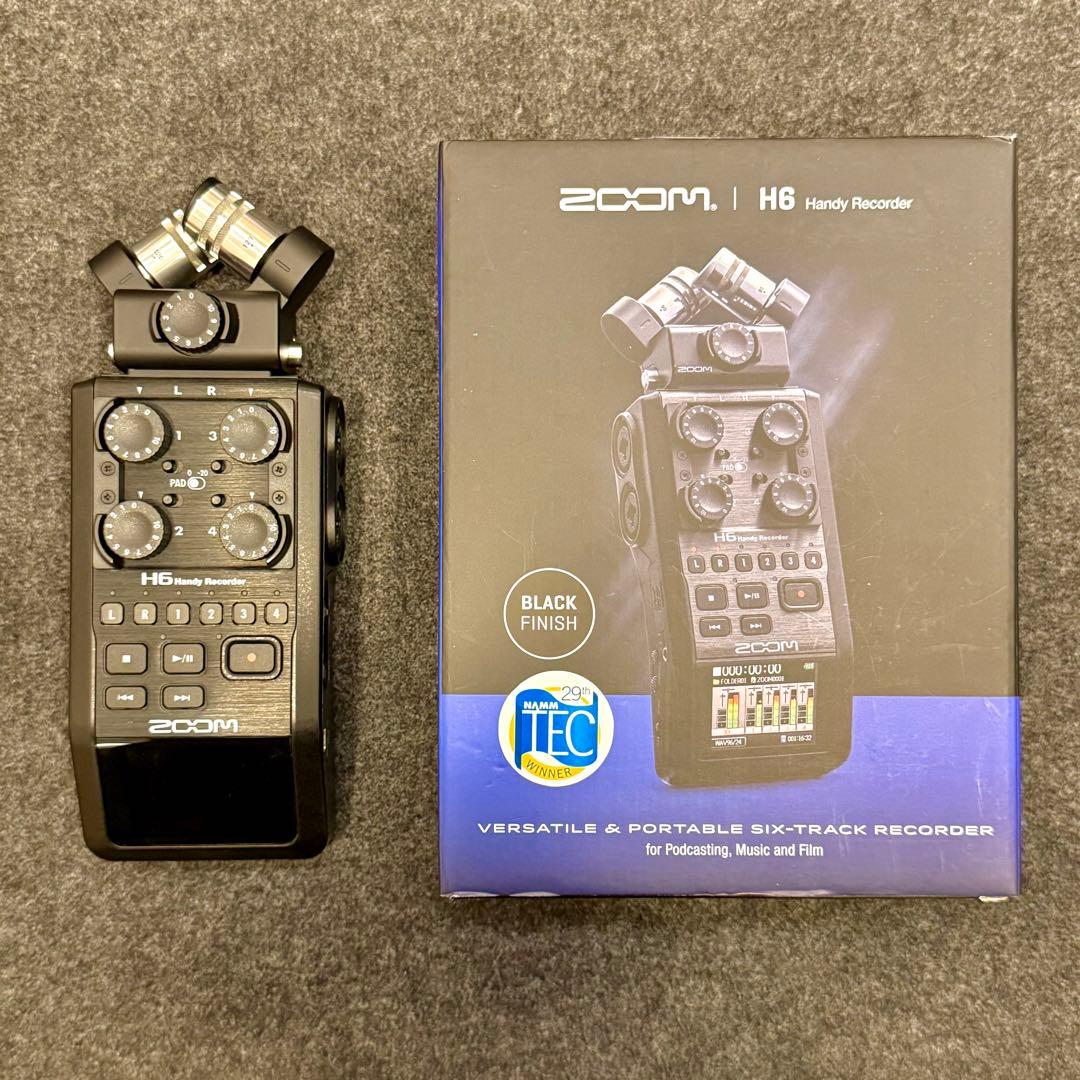 【完動品・極美品】ZOOM H6 ハンディレコーダー 黒 + アクセサリーパック
