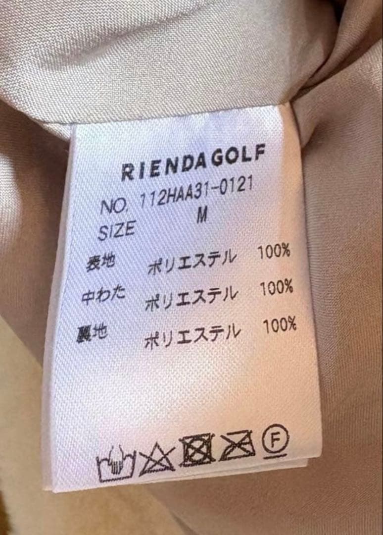 RIENDA GOLF ファーキルティングジャケットスカート　セットアップダウン