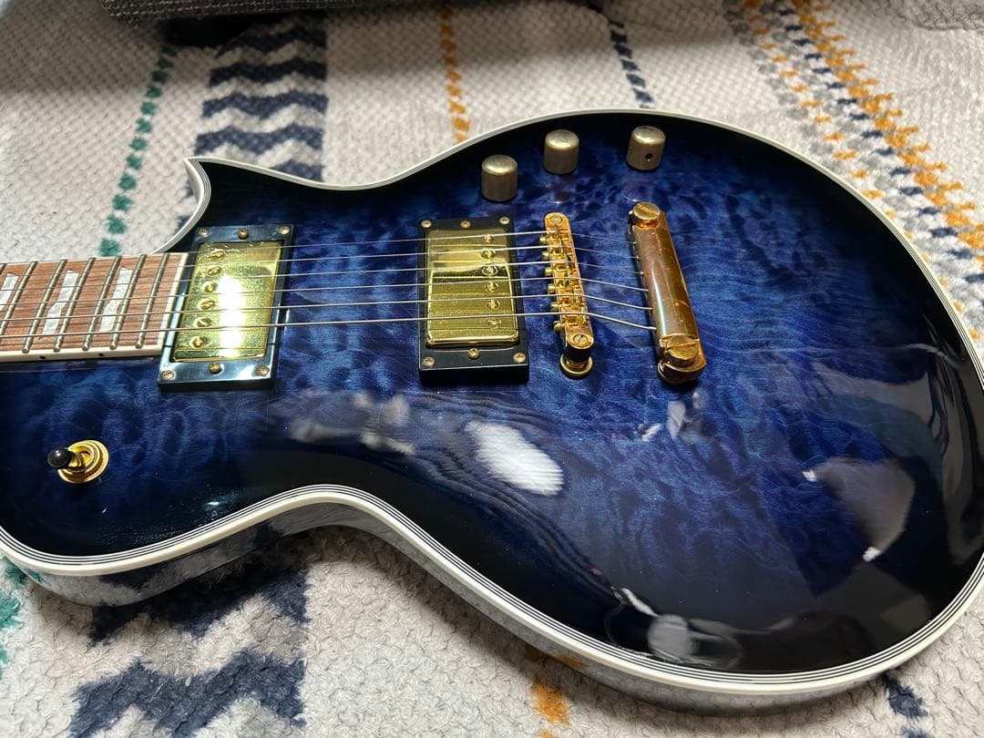 ギター GrassRoots G-EC CTM QM RaindeerBlue