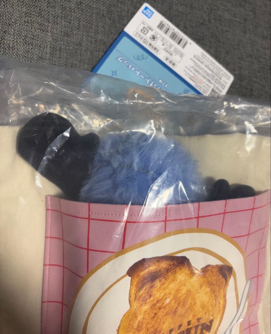 パペットスンスン　一番くじ　B賞　ぬいぐるみ付きトートバッグ