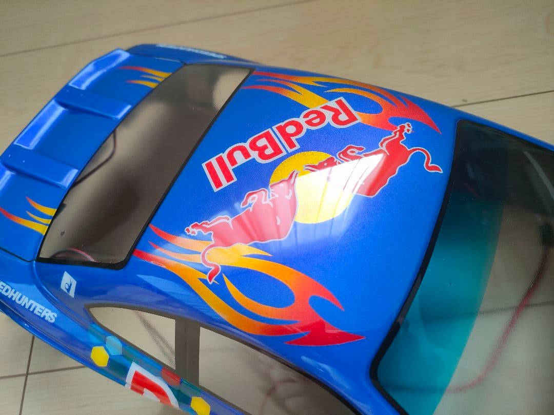 S15　シルビア　完全塗装品　未使用　ボディ　ラジコン　電飾付き　レッドブル