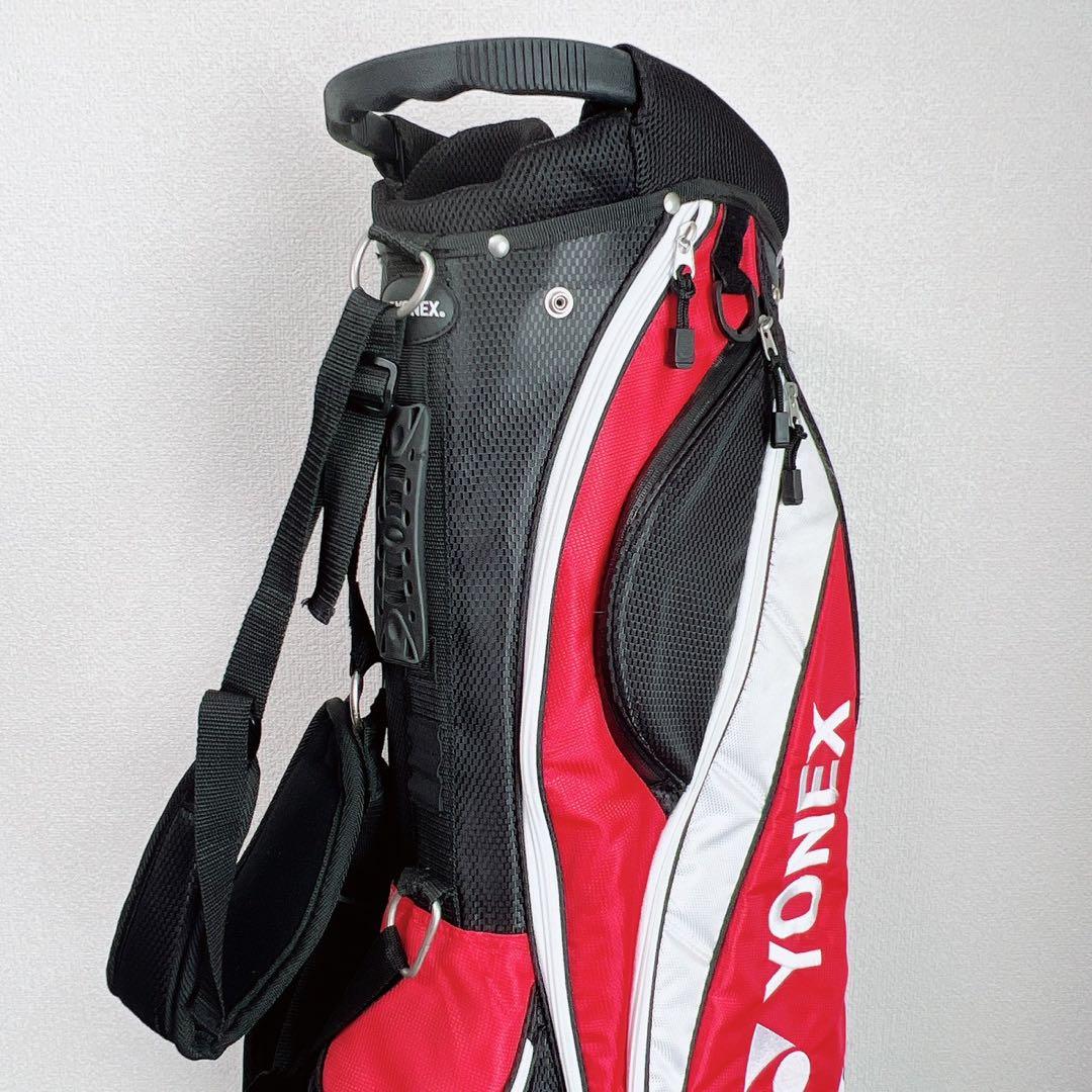 ヨネックス YONEX キャディバッグ 8分割 スタンド式 軽量 レッドブラック