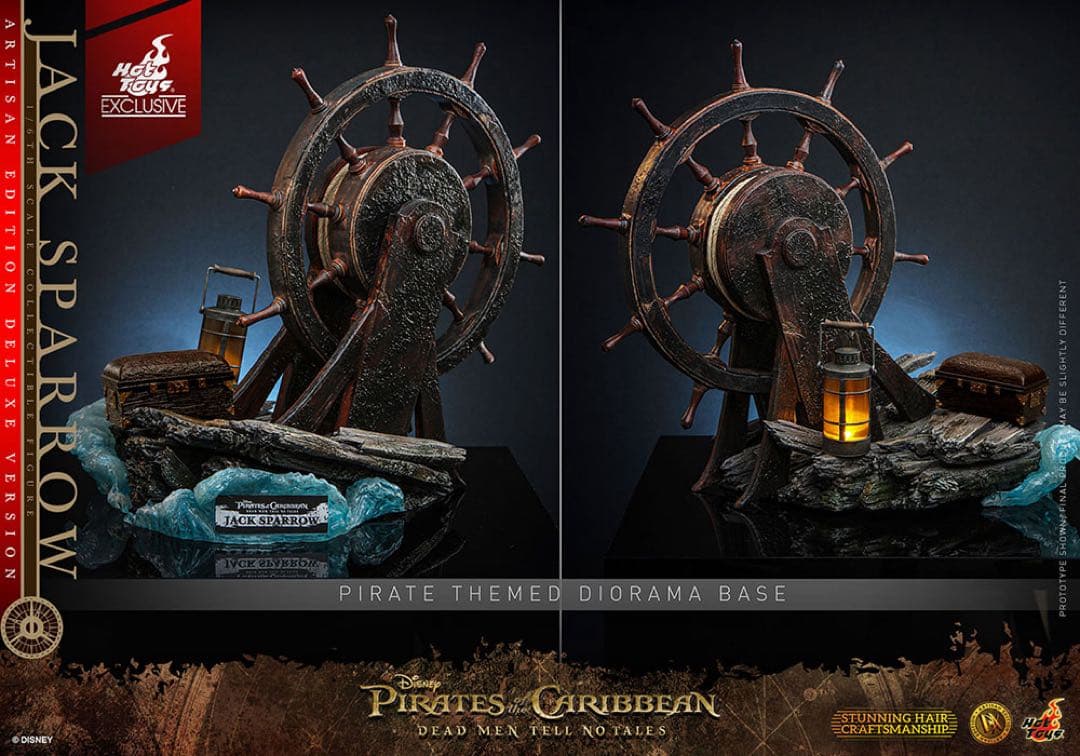 ホットトイズ 1/6 ジャック・スパロウ 2.0 アルチザンDX39AE 植毛