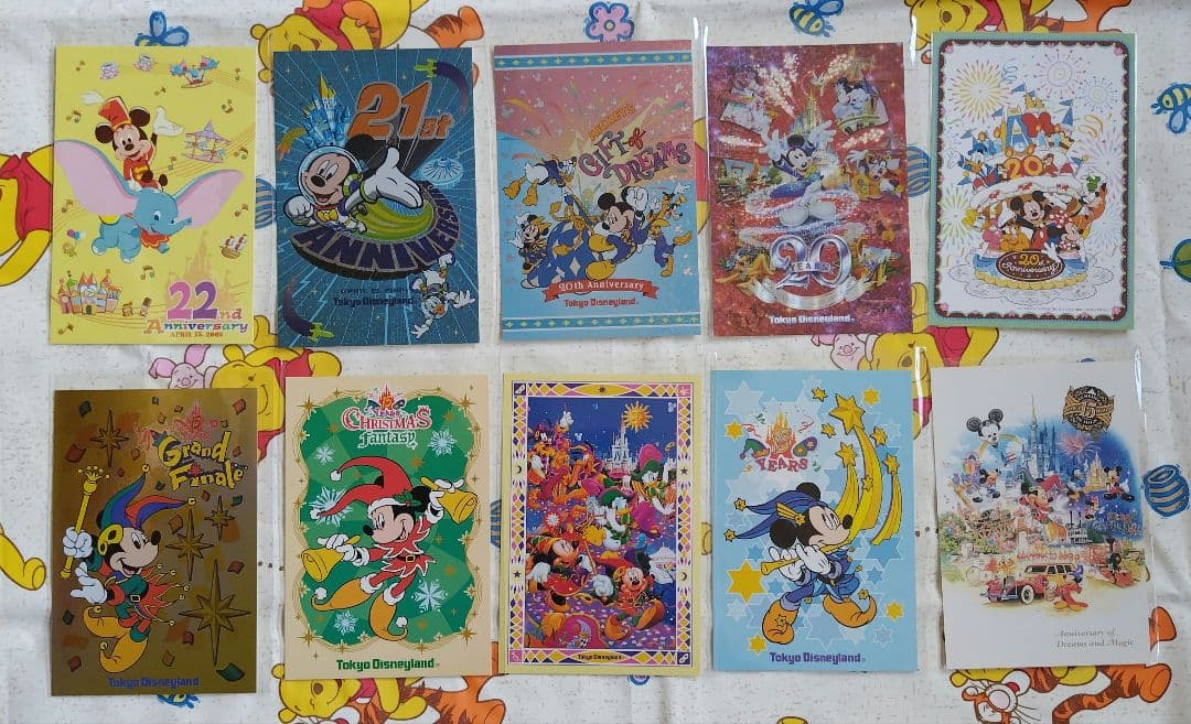 ディズニーポストカードまとめ売り　TDS TDL　アニバーサリー