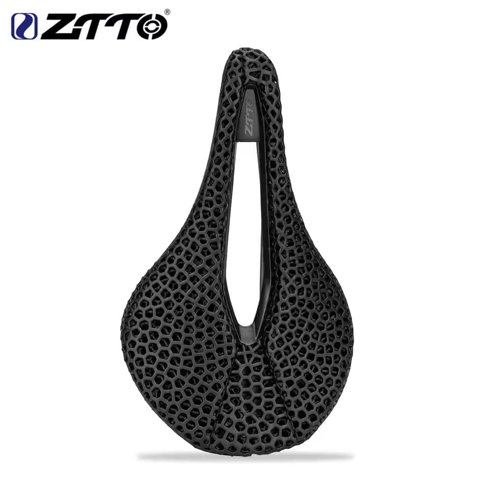 ZTTO 3Dプリント 自転車サドル ハニカム構造 軽量 チタンレール