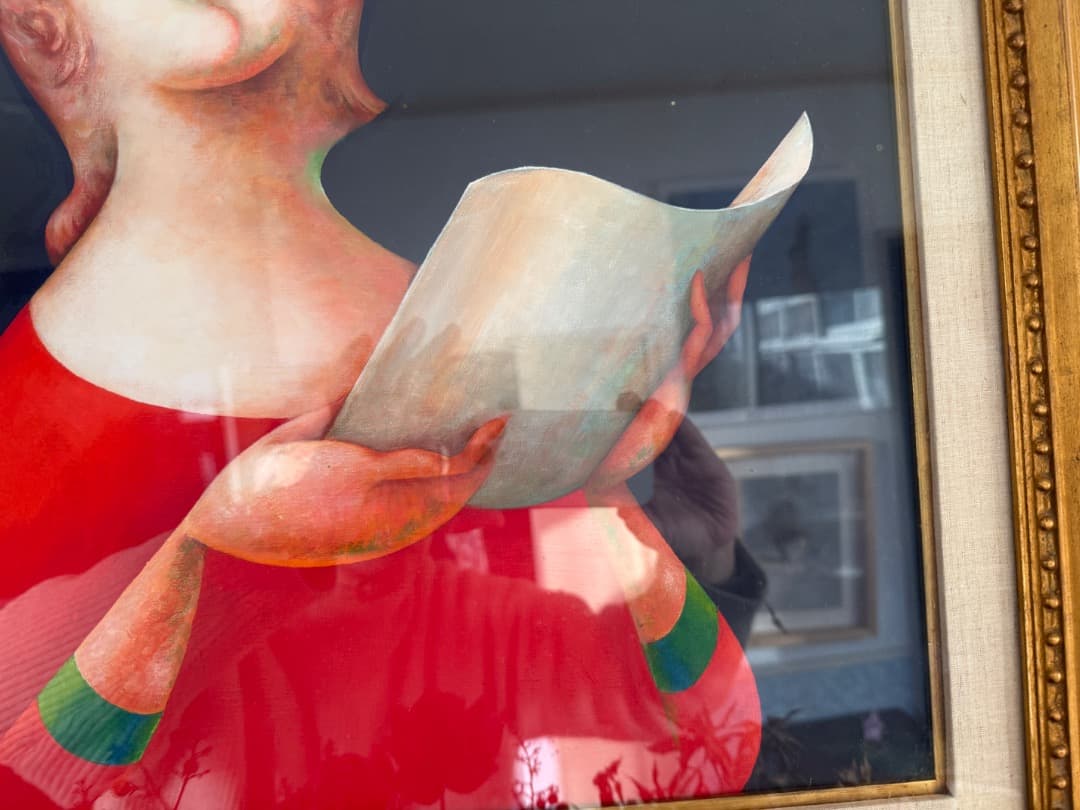 真作　前田舜敏 唄う 10F 黄袋、タトウ付き