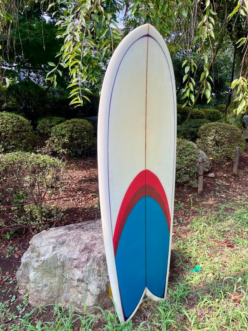 レトロツインフィッシュ5.10厚さ浮力あり