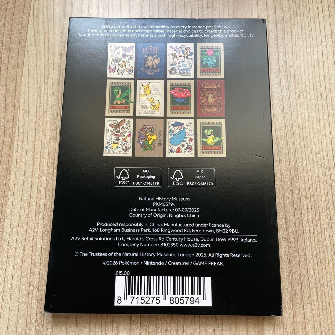 ポケモン30周年 ピンバッジ２個セット ロンドン自然史博物館コラボ