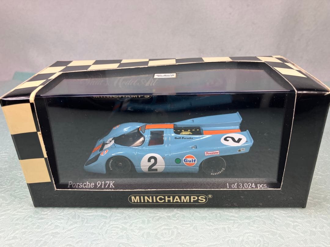 ミニチャンプス　Porsche 917K 1970年デイトナ優勝　ガルフカラー