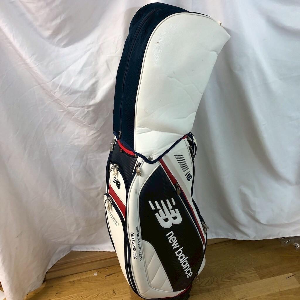 New Balance ニューバランス ゴルフ キャディバッグ ホワイト ネイビ