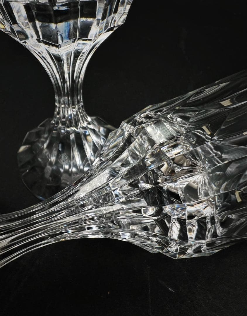 希少品 バカラ Baccarat ワイングラス ペア クリスタルガラス 箱付