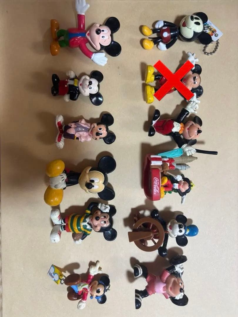 ミッキーマウス フィギュアセット、キーホルダー　11体