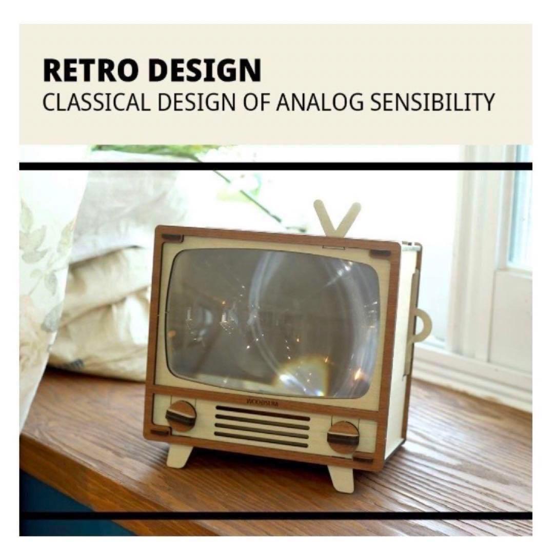 【新品未使用】パズル 完全機能木製3Dパズル スマホテレビ DIYキット 大人用