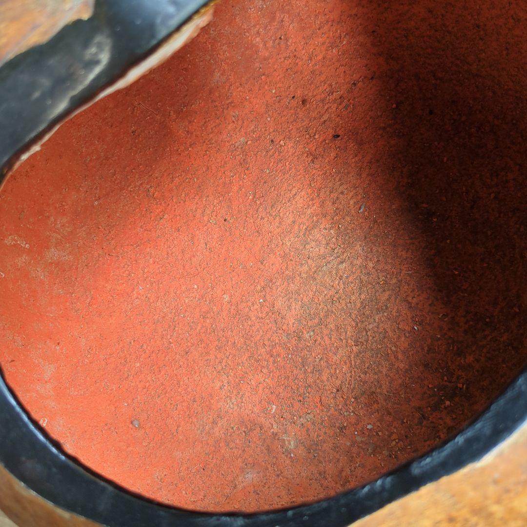 骨董 瓢炭斗 ふくべ細工 炭入れ 炭斗 木製 茶道具茶道 お点前 炭