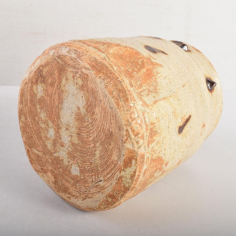 茶道具　美濃焼　大萱窯　加藤弥右衛門造　水指　共箱　V　8306