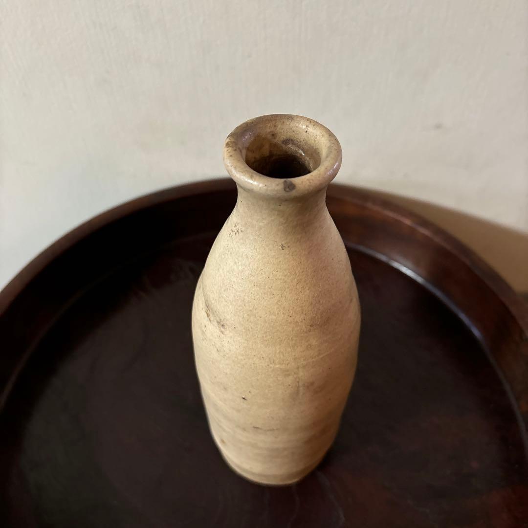 白丹波徳利　古美術　古道具　アンティーク　青山二郎　古陶磁　古民芸　酒器　李朝