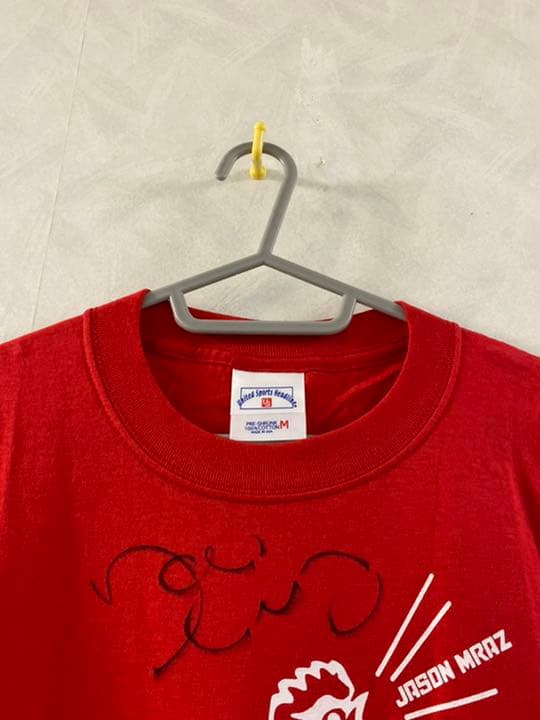 未使用 JASON MRAZ 直筆サイン入りTシャツ M ジェイソン・ムラーズ