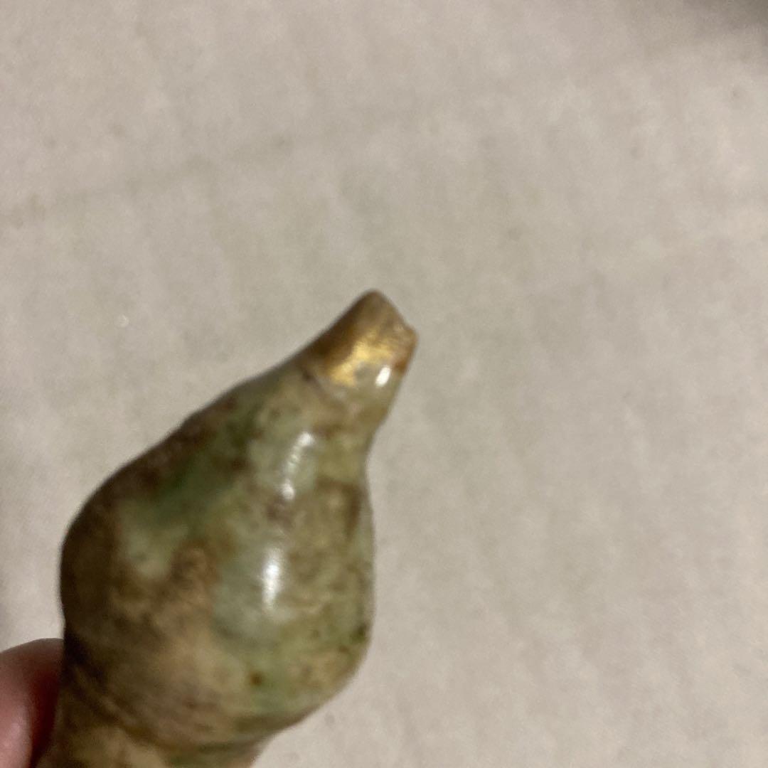 織部焼　煙管　陶器製 茶道具 木箱付き