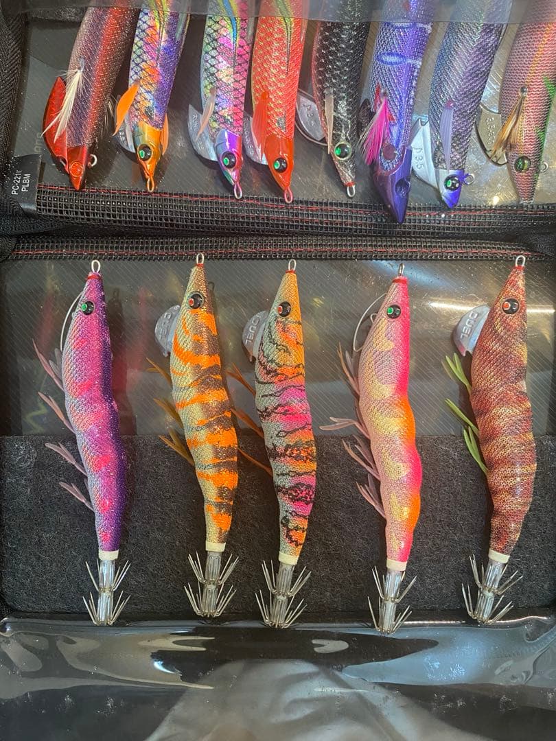 エギ 収納ケース　エギ28個セット　エギ王　パタパタ　ティップラン