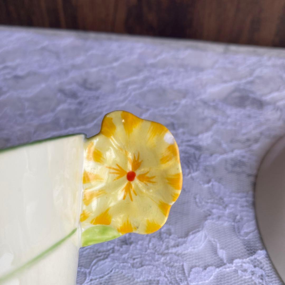 レア　フラワーハンドル　パラゴン　アイスランドポピー カップ　ソーサー　プレート