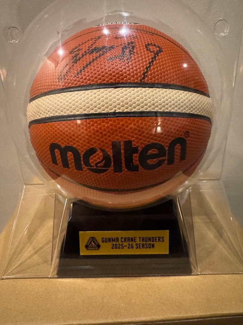 群馬クレインサンダーズ 選手直筆サイン入りミニボール 辻直人選手