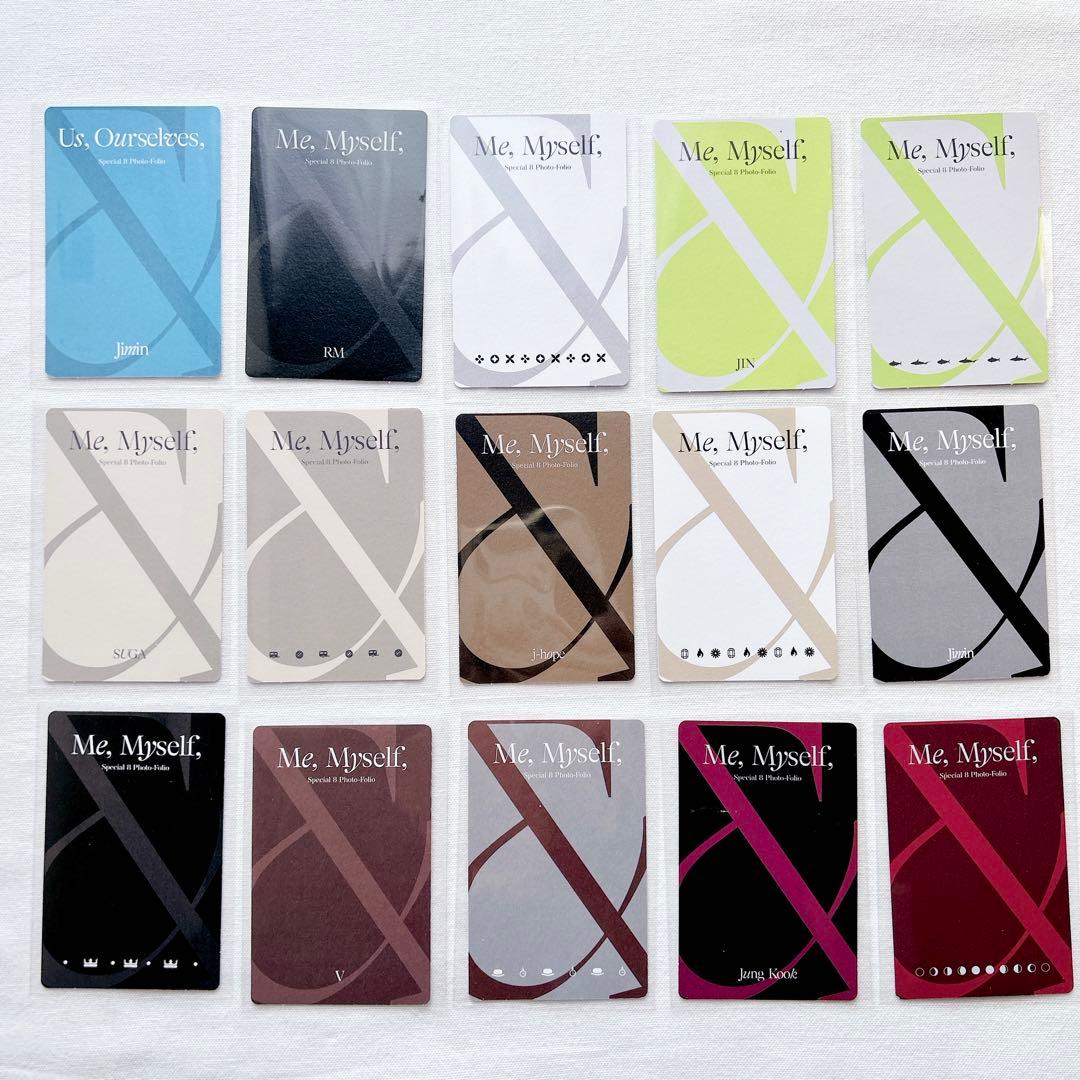 BTS 写真集 Me,Myself トレカ15枚付き 8冊コンプ★匿名配送