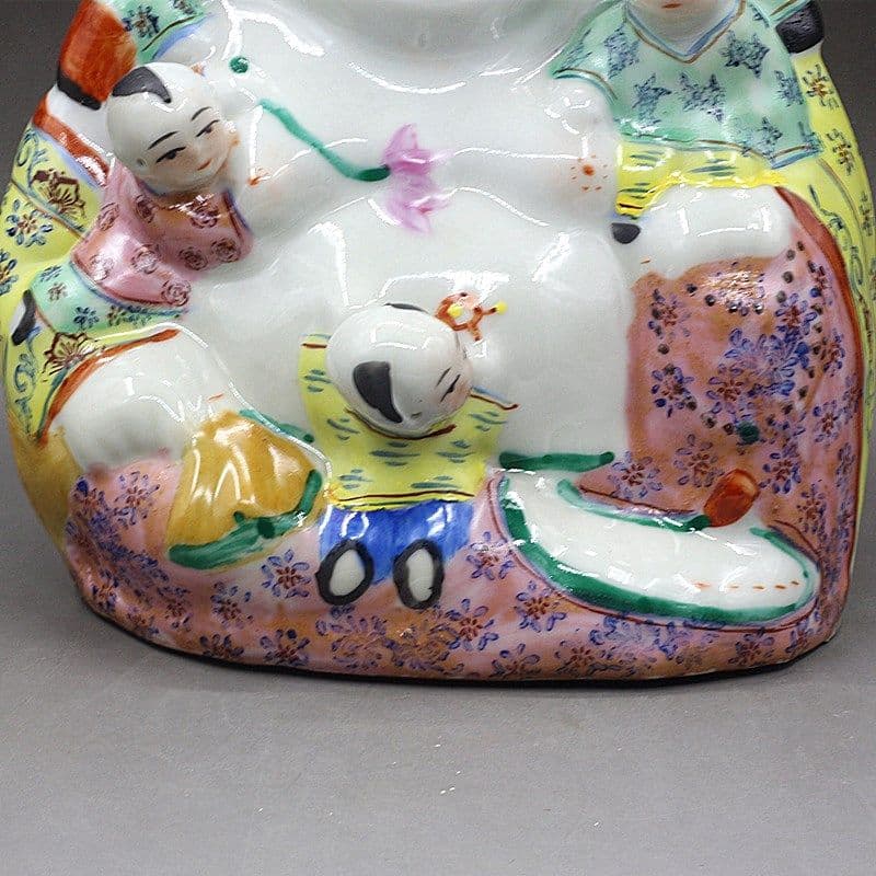 パステル五子登科彫塑仏像  招財 き開運 装飾品 工芸品 美術品 置物